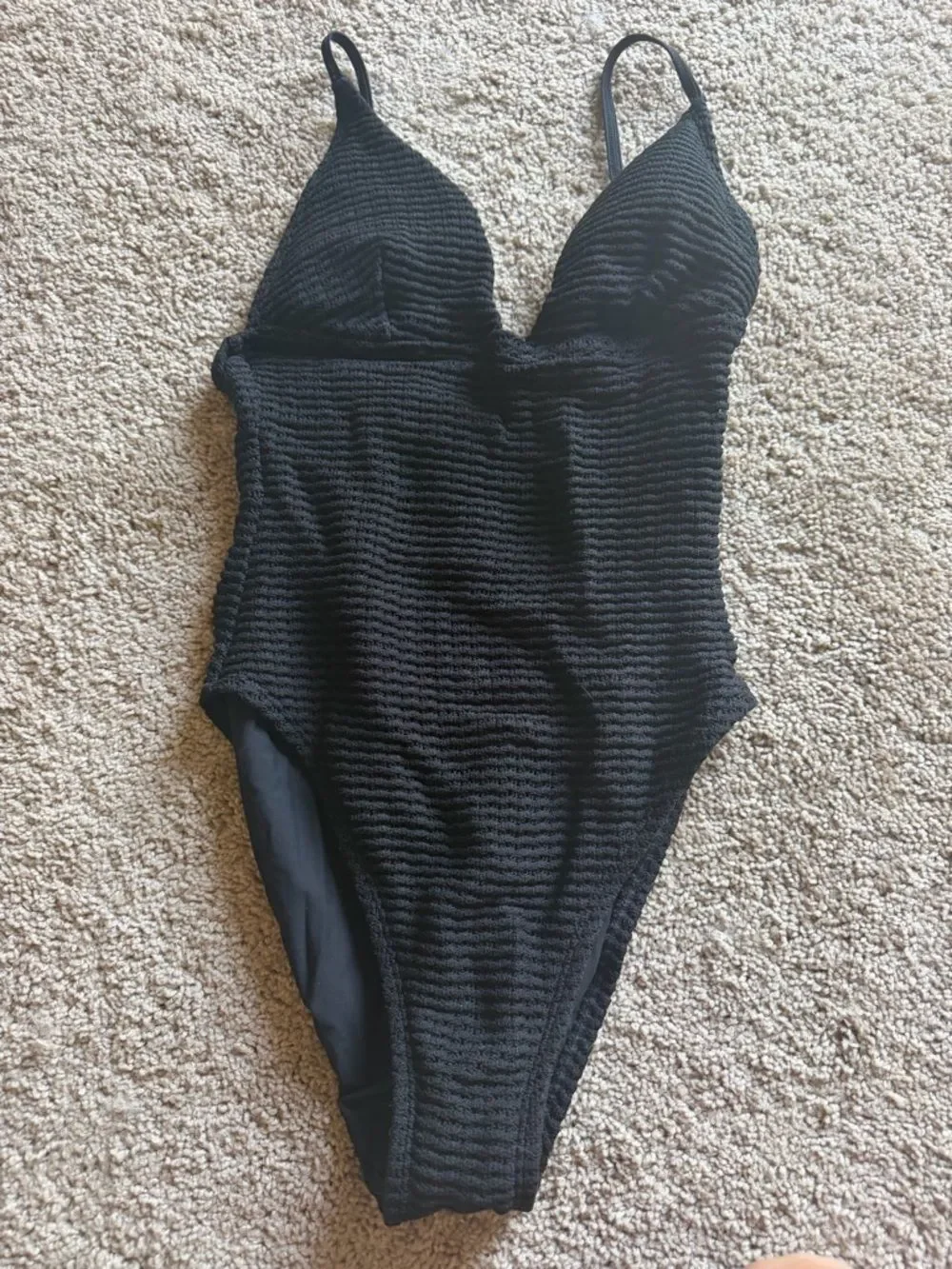 J.Crew Plunge crochet one-piece